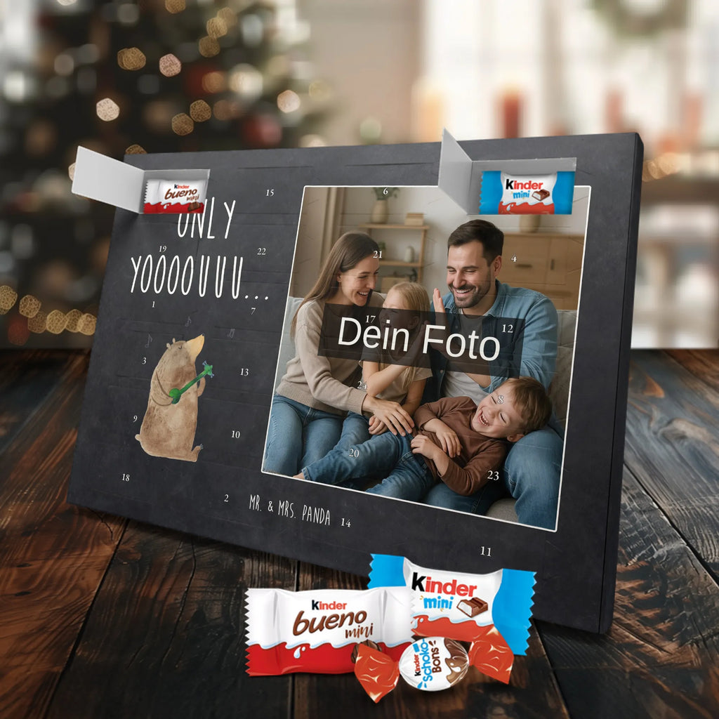 Personalisierter Schoko Foto Adventskalender Bär Gitarre Personalisierter Schoko Foto Adventskalender, Teddybär, Teddy, Bär