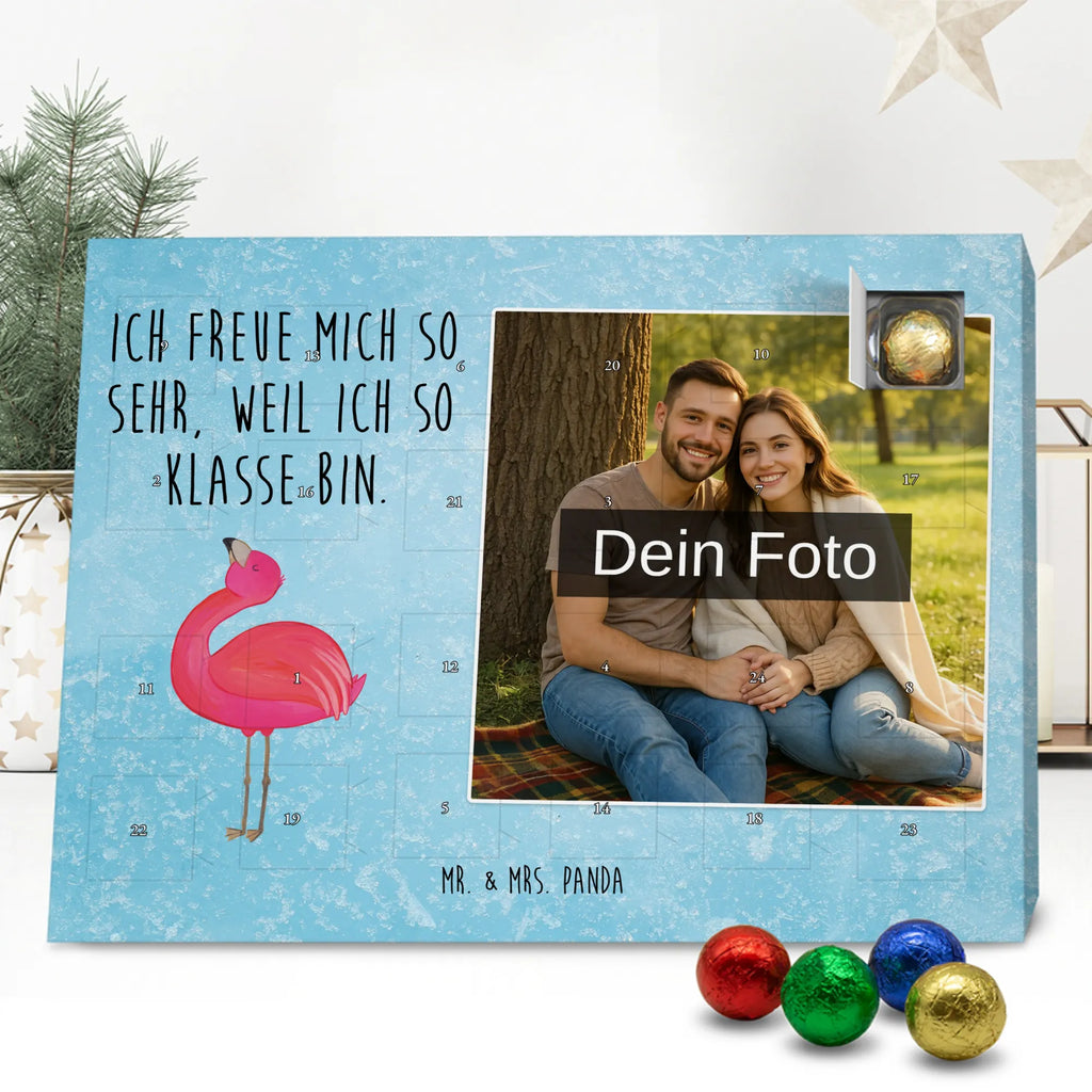  Flamingo Duma Personalisierter Schoko Foto Adventskalender, Flamingo, Schwester, Tochter, Beste Freundin, Selbstliebe, Selbstakzeptanz, Freundin, Mama, Freude, Stolz