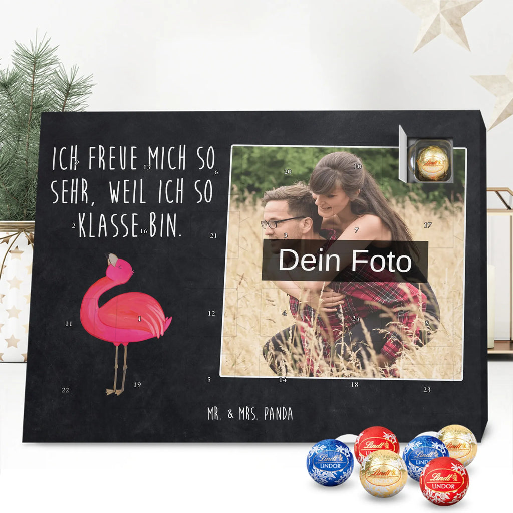  Flamingo Duma Personalisierter Schoko Foto Adventskalender, Flamingo, Schwester, Tochter, Beste Freundin, Selbstliebe, Selbstakzeptanz, Freundin, Mama, Freude, Stolz