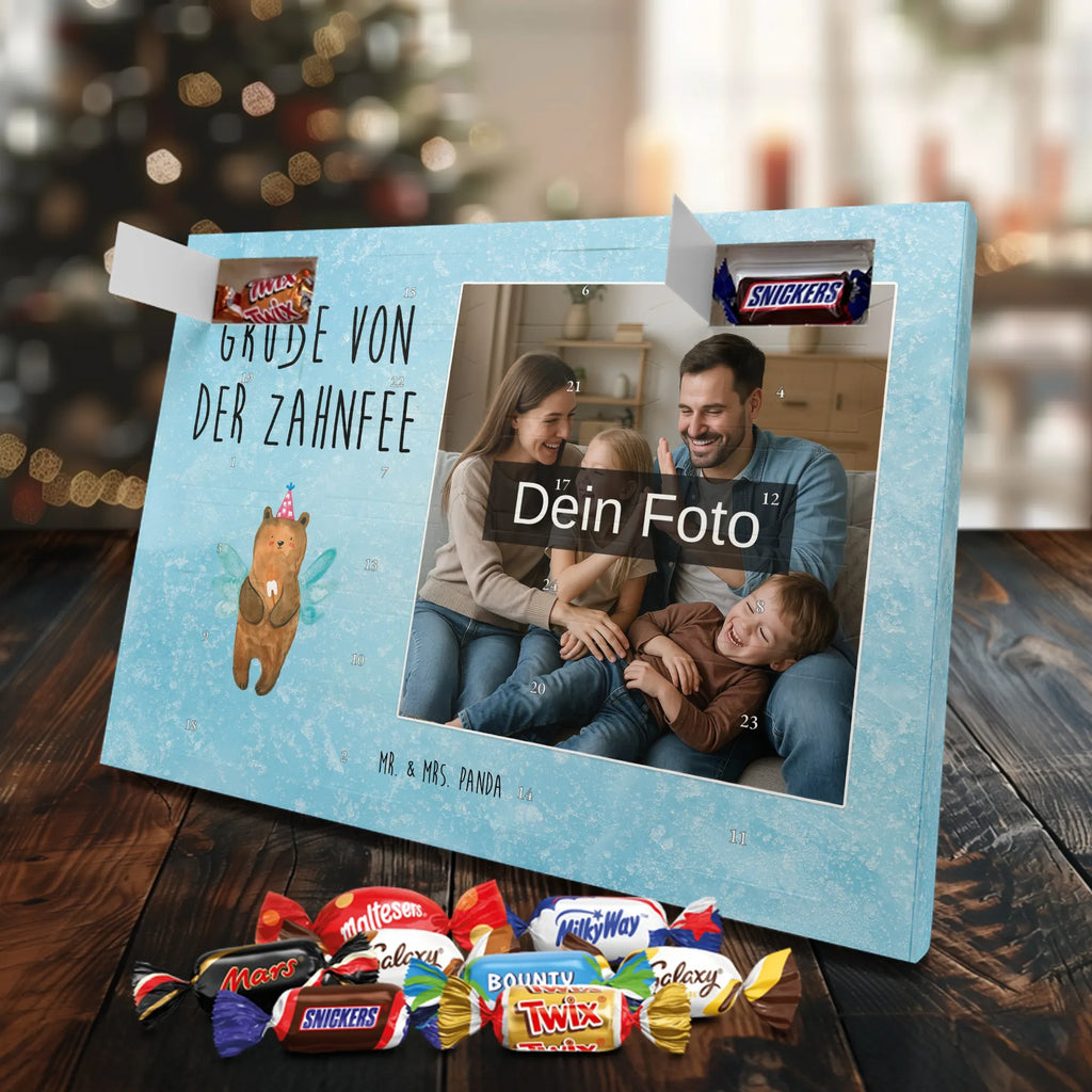 Personalisierter Schoko Foto Adventskalender Bär Zahnfee Personalisierter Schoko Foto Adventskalender, Teddybär, Teddy, Bär, Fee, Zahnfee, Milchzahn, Erster Zahn