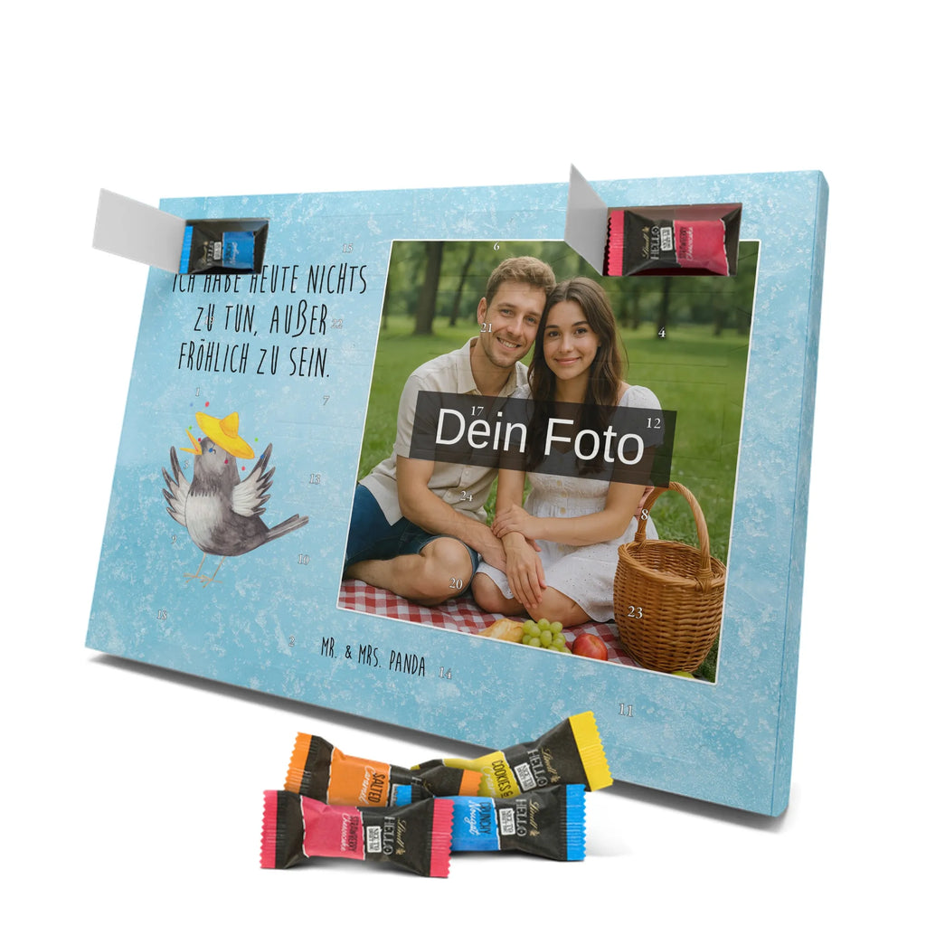 Personalisierter Schoko Foto Adventskalender Rabe Sombrero Personalisierter Schoko Foto Adventskalender, Lustige Sprüche, Tiere, Gute Laune, Tiermotive, Fröhlich sein, glücklich sein, Elster, Motivation, Glück Spruch, Spruch Positiv, Vogel, Froh, Vögel, Rabe
