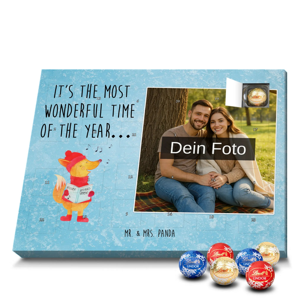 Personalisierter Schoko Foto Adventskalender Fuchs Sänger Personalisierter Schoko Foto Adventskalender, Winter, Wintermotiv, Advent, Nikolaus, Weihnachten, Weihnachtsdeko, Heiligabend, Geschenk Sänger, Sänger, Weihnachtslieder, Fuchs, Füchse, Singen