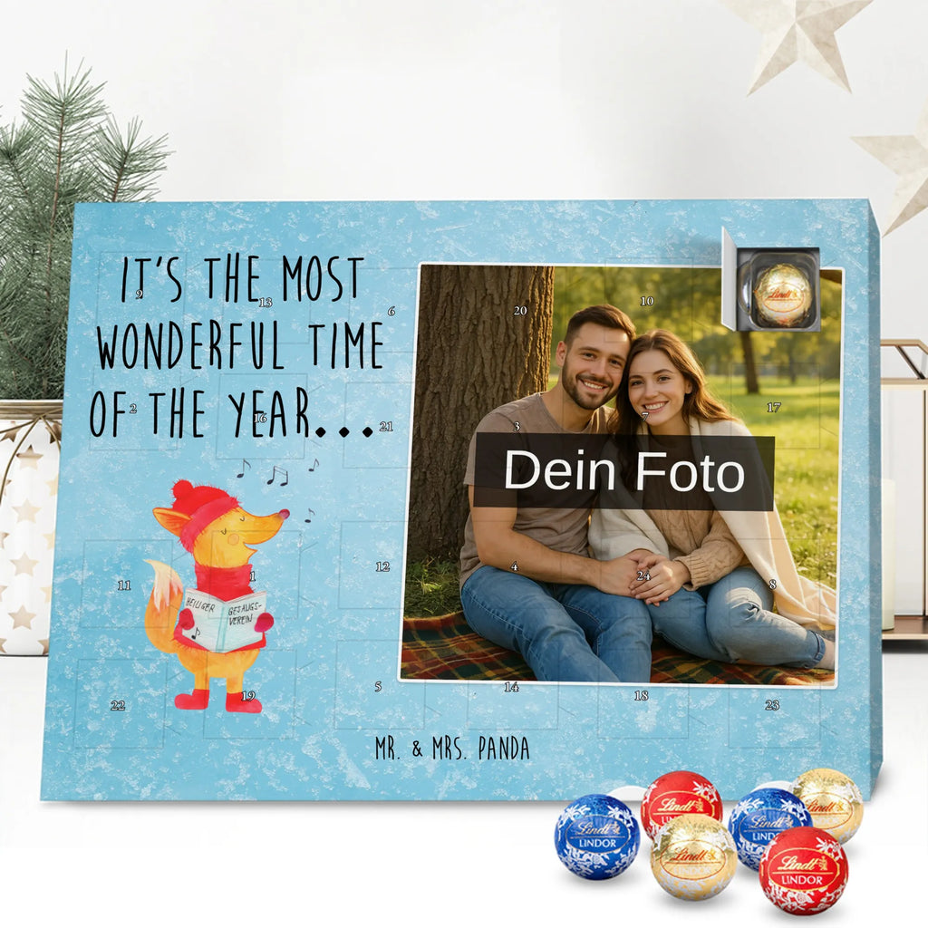 Personalisierter Schoko Foto Adventskalender Fuchs Sänger Personalisierter Schoko Foto Adventskalender, Winter, Wintermotiv, Advent, Nikolaus, Weihnachten, Weihnachtsdeko, Heiligabend, Geschenk Sänger, Sänger, Weihnachtslieder, Fuchs, Füchse, Singen