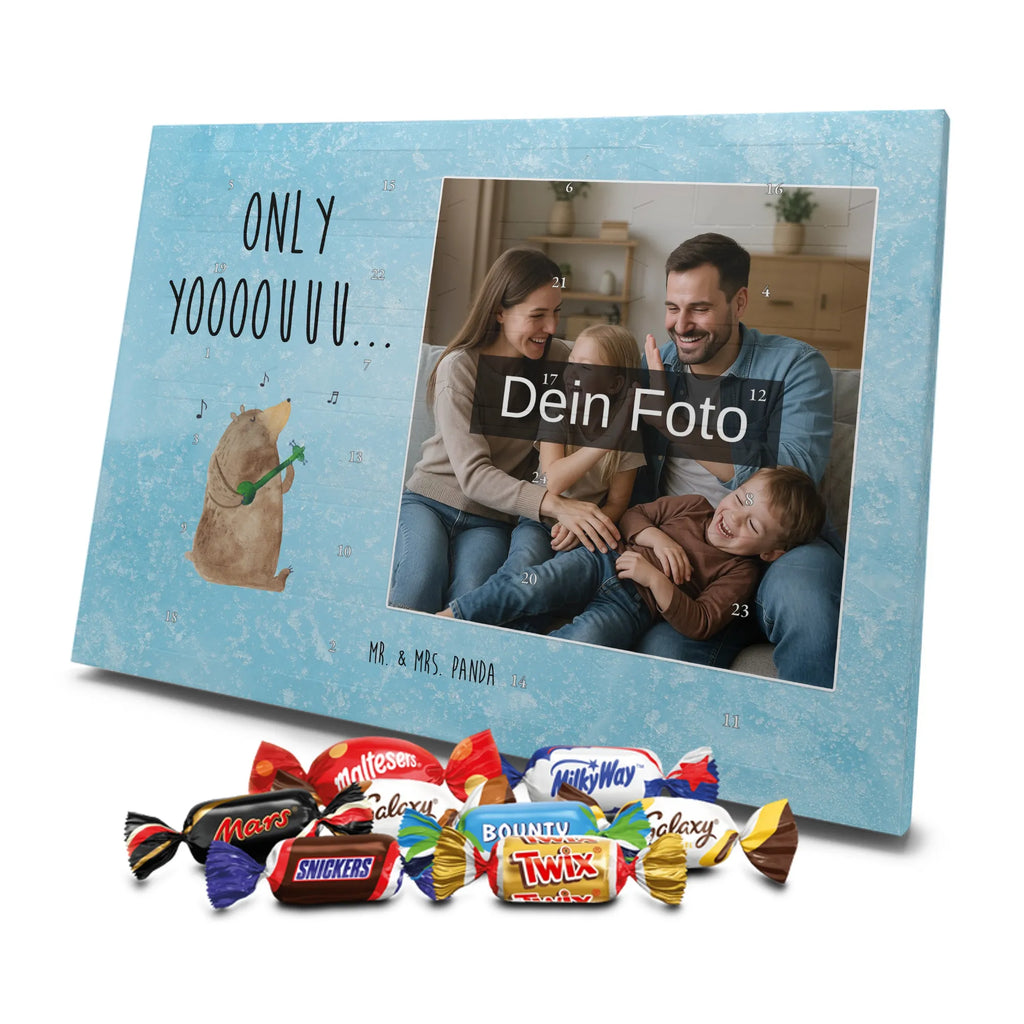 Personalisierter Schoko Foto Adventskalender Bär Gitarre Personalisierter Schoko Foto Adventskalender, Teddybär, Teddy, Bär