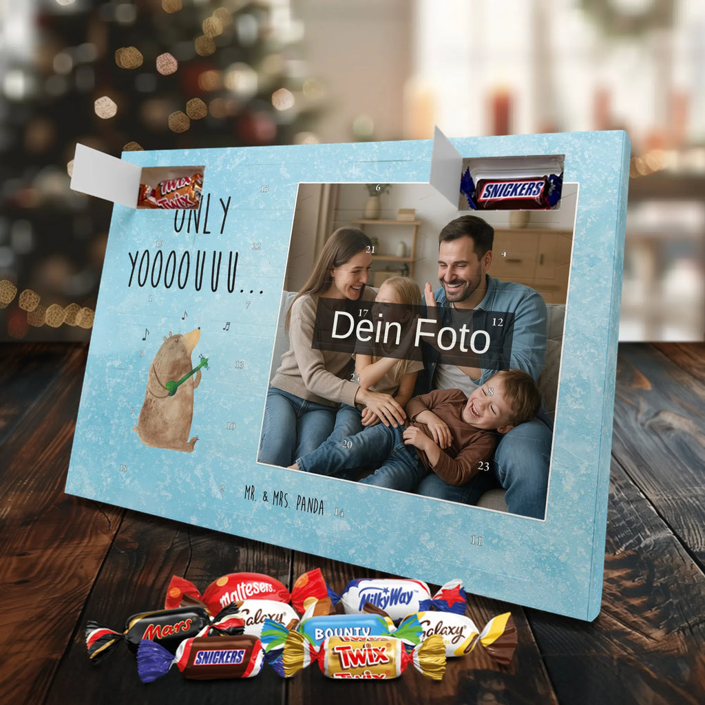 Personalisierter Schoko Foto Adventskalender Bär Gitarre Personalisierter Schoko Foto Adventskalender, Teddybär, Teddy, Bär
