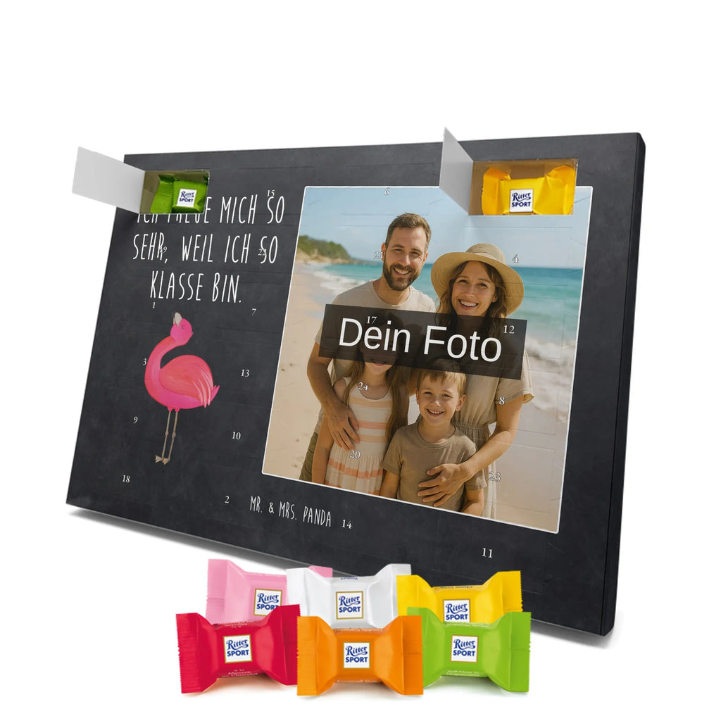  Flamingo Duma Personalisierter Schoko Foto Adventskalender, Flamingo, Schwester, Tochter, Beste Freundin, Selbstliebe, Selbstakzeptanz, Freundin, Mama, Freude, Stolz