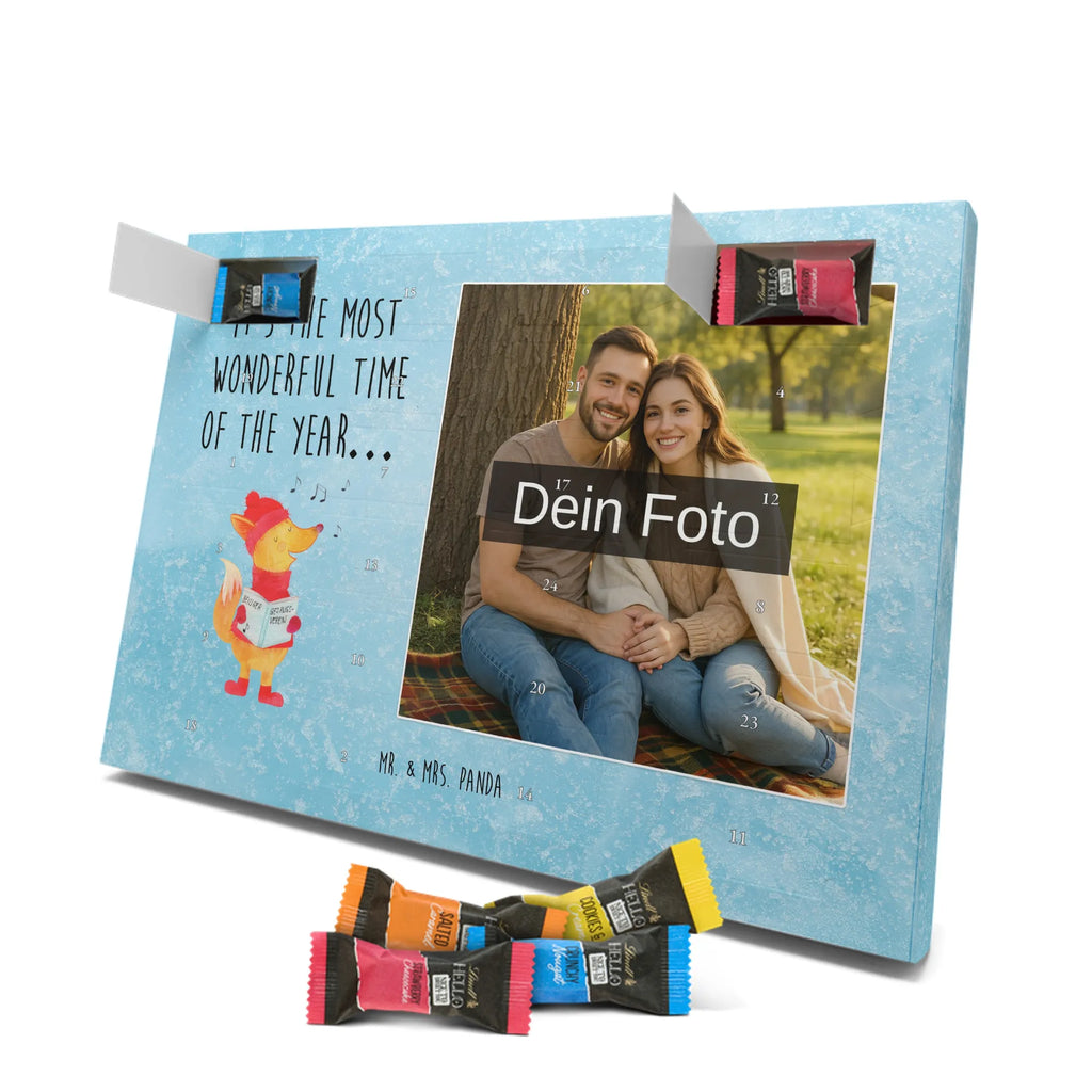 Personalisierter Schoko Foto Adventskalender Fuchs Sänger Personalisierter Schoko Foto Adventskalender, Winter, Wintermotiv, Advent, Nikolaus, Weihnachten, Weihnachtsdeko, Heiligabend, Geschenk Sänger, Sänger, Weihnachtslieder, Fuchs, Füchse, Singen