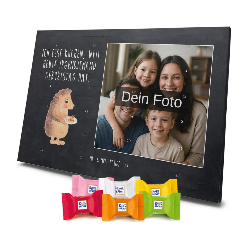  Hedgehog piece of cake Personalisierter Schoko Foto Adventskalender, Gute Laune, Lustige Sprüche, Tiere, Tiermotive, Torte, Backen Geschenk, Kuchen Backen, Igel, Geburtstagskuchen, Einladung Party, Essen Spruch, Kuchen