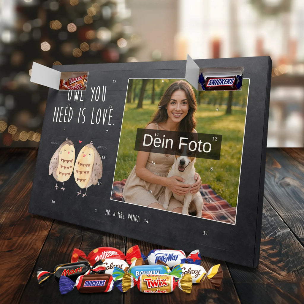  sowy miłość Personalisierter Schoko Foto Adventskalender, Eule, Freund, Freundin Geschenk, Liebe, Liebe Spruch, Eule Deko, Owl, Wortspiel Lustig, Hochzeit Spruch, All You Need Is Love