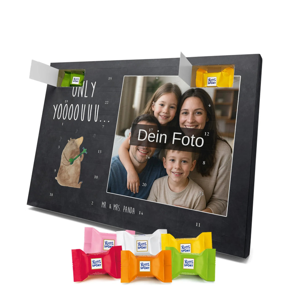 Personalisierter Schoko Foto Adventskalender Bär Gitarre Personalisierter Schoko Foto Adventskalender, Teddybär, Teddy, Bär