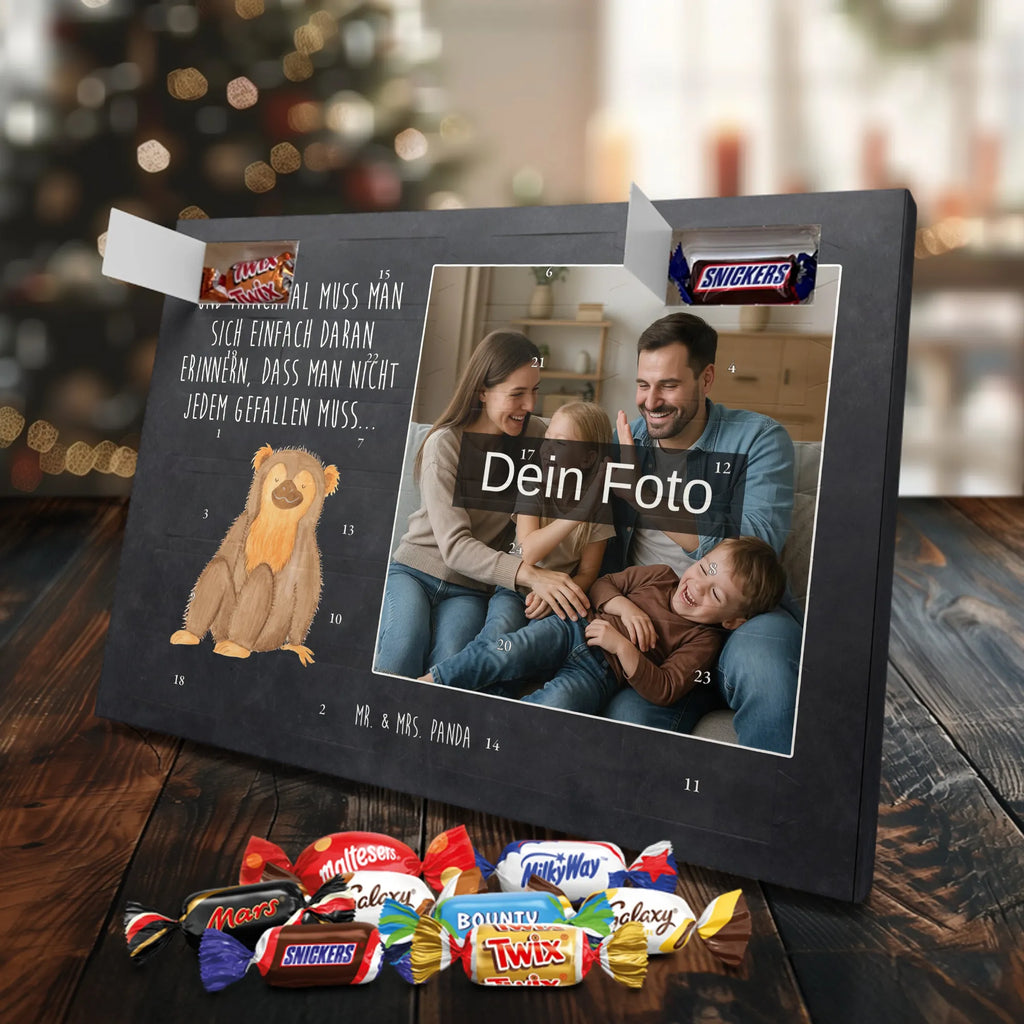 Personalisierter Schoko Foto Adventskalender Affe Personalisierter Schoko Foto Adventskalender, Afrika, Wildtiere, Selbstbewusstsein, Selbstliebe, Affe, Motivation, Liebe, Selfcare, Respekt, Äffchen, Affen, Selbstachtung