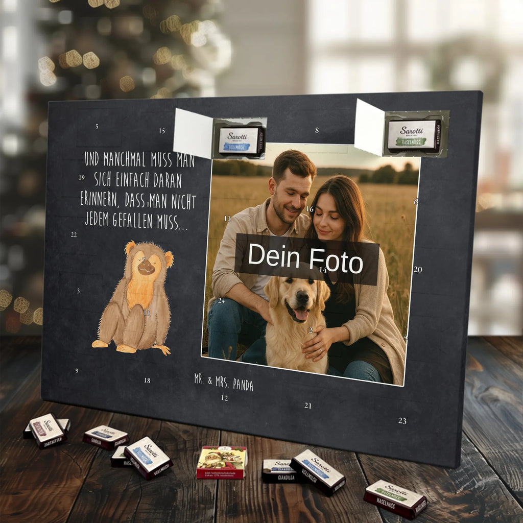 Personalisierter Schoko Foto Adventskalender Affe Personalisierter Schoko Foto Adventskalender, Afrika, Wildtiere, Selbstbewusstsein, Selbstliebe, Affe, Motivation, Liebe, Selfcare, Respekt, Äffchen, Affen, Selbstachtung