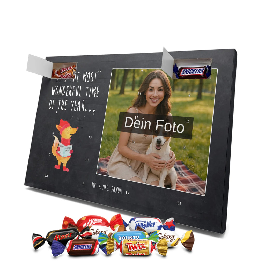 Personalisierter Schoko Foto Adventskalender Fuchs Sänger Personalisierter Schoko Foto Adventskalender, Winter, Wintermotiv, Advent, Nikolaus, Weihnachten, Weihnachtsdeko, Heiligabend, Geschenk Sänger, Sänger, Weihnachtslieder, Fuchs, Füchse, Singen