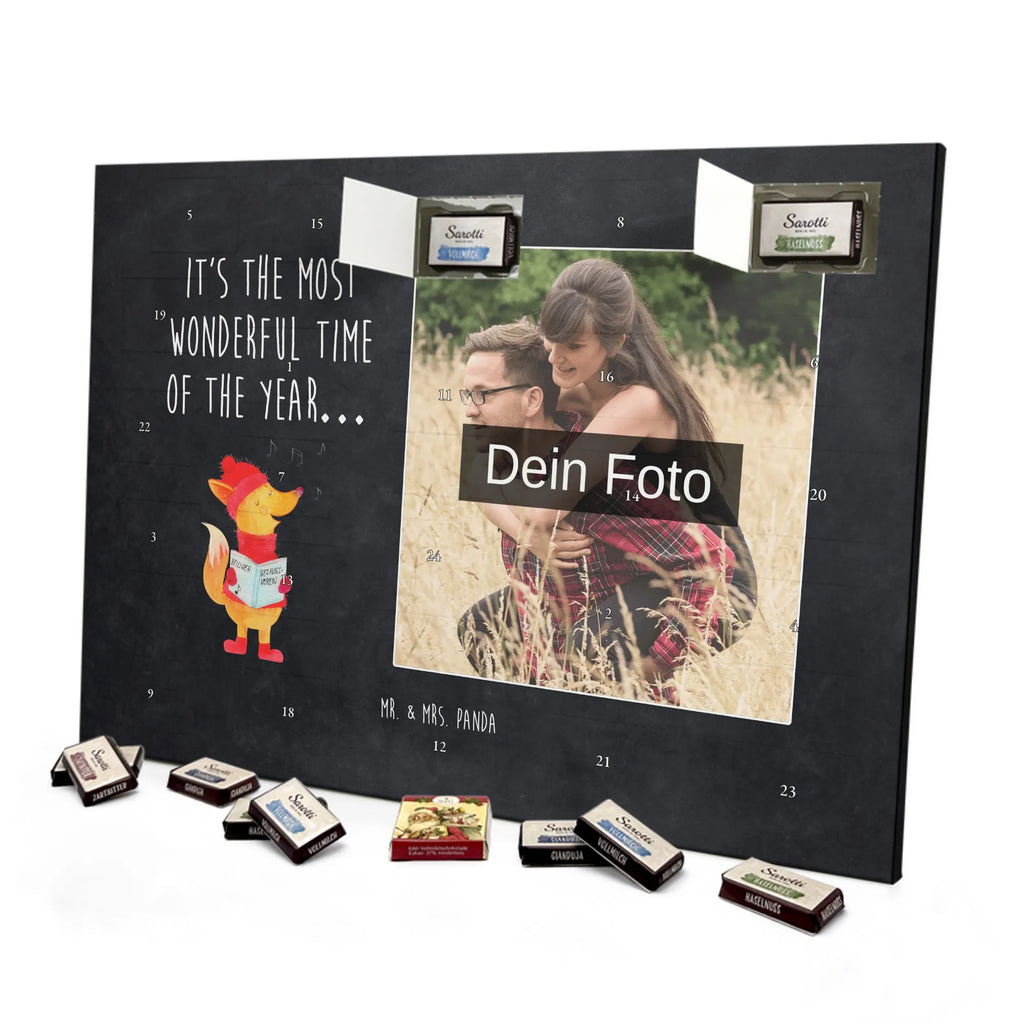 Personalisierter Schoko Foto Adventskalender Fuchs Sänger Personalisierter Schoko Foto Adventskalender, Winter, Wintermotiv, Advent, Nikolaus, Weihnachten, Weihnachtsdeko, Heiligabend, Geschenk Sänger, Sänger, Weihnachtslieder, Fuchs, Füchse, Singen