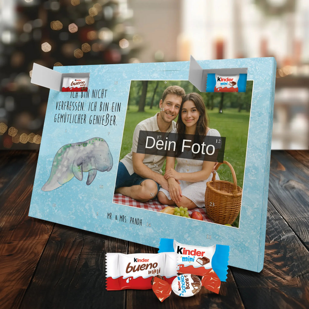 Personalisierter Schoko Foto Adventskalender Seekuh Chillen Personalisierter Schoko Foto Adventskalender, Meerestiere, Urlaub, Meer, Seekühe, Seekuh, Abnehmen, Diät, Zucker, Süßigkeiten, Diätwahn, Essen