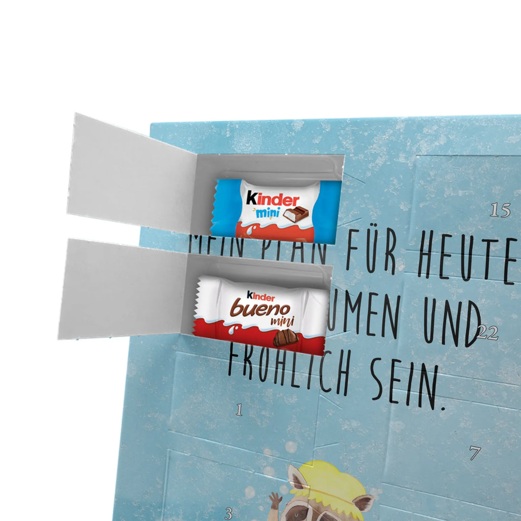 Personalisierter Schoko Foto Adventskalender Waschbär Personalisierter Schoko Foto Adventskalender, Gute Laune, Lustige Sprüche, Tiere, Tiermotive, Waschen, Seifenblasen, Fröhlich, Plan, Tagträumen, Waschbär