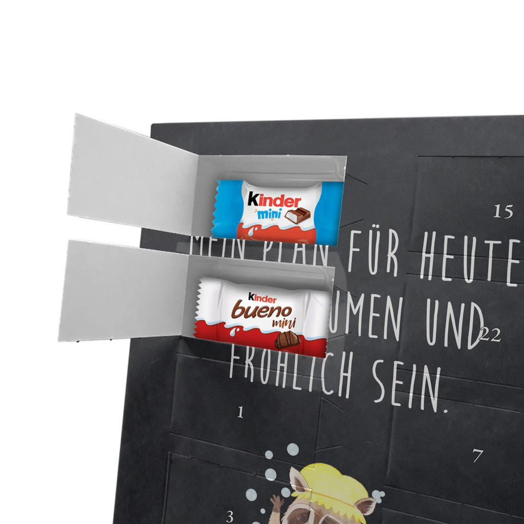 Personalisierter Schoko Foto Adventskalender Waschbär Personalisierter Schoko Foto Adventskalender, Gute Laune, Lustige Sprüche, Tiere, Tiermotive, Waschen, Seifenblasen, Fröhlich, Plan, Tagträumen, Waschbär