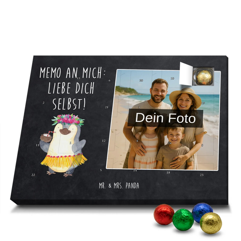 Personalisierter Schoko Foto Adventskalender Pinguin Kokosnuss Personalisierter Schoko Foto Adventskalender, Pinguin, Kokosnuss, Aloha, Hawaii, Pinguine, Urlaub