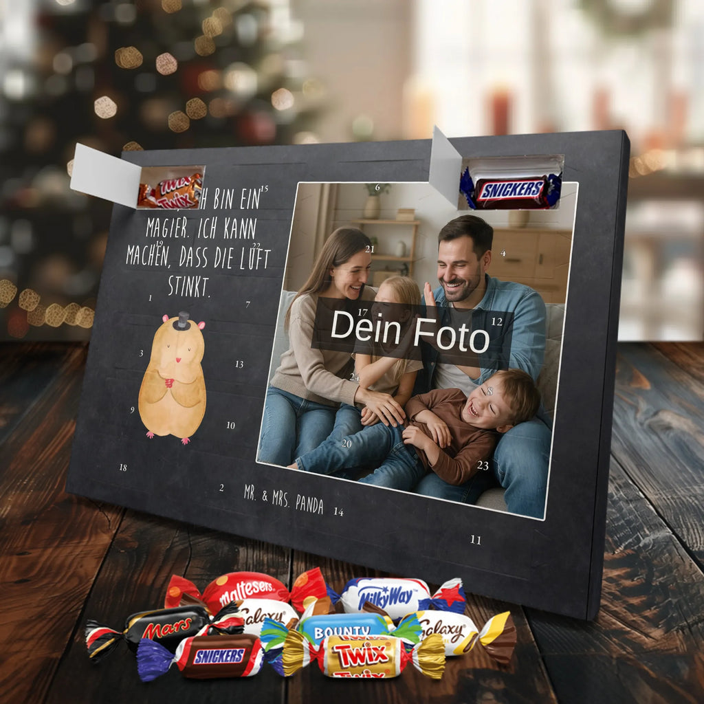 Personalisierter Schoko Foto Adventskalender Hamster Hut Personalisierter Schoko Foto Adventskalender, Gute Laune, Lustige Sprüche, Tiere, Tiermotive, Zwerghamster, Hut, Hamster, Zylinder, Magier, Zauberer