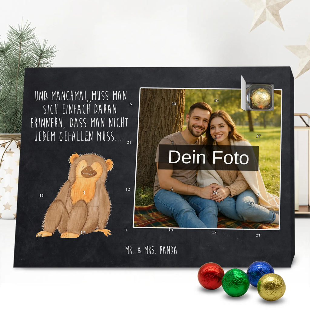 Personalisierter Schoko Foto Adventskalender Affe Personalisierter Schoko Foto Adventskalender, Afrika, Wildtiere, Selbstbewusstsein, Selbstliebe, Affe, Motivation, Liebe, Selfcare, Respekt, Äffchen, Affen, Selbstachtung