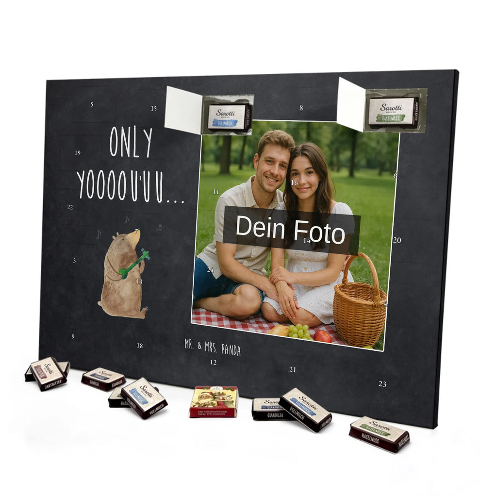 Personalisierter Schoko Foto Adventskalender Bär Gitarre Personalisierter Schoko Foto Adventskalender, Teddybär, Teddy, Bär