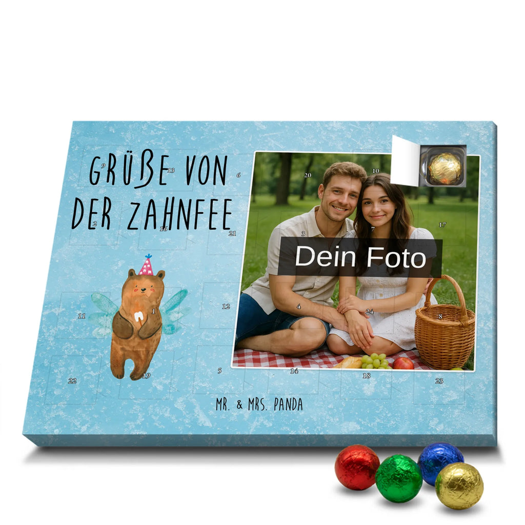 Personalisierter Schoko Foto Adventskalender Bär Zahnfee Personalisierter Schoko Foto Adventskalender, Teddybär, Teddy, Bär, Fee, Zahnfee, Milchzahn, Erster Zahn