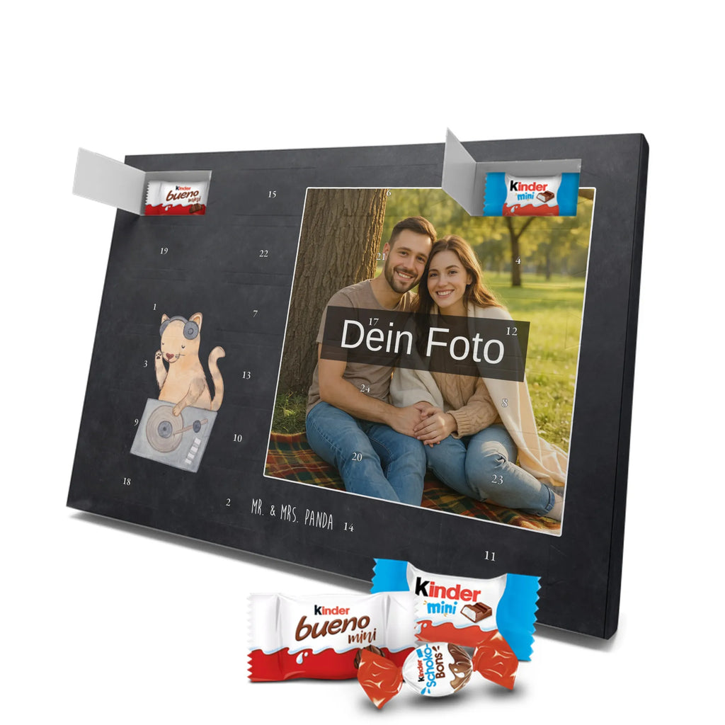 Personalisierter Schoko Foto Adventskalender Katze DJ Personalisierter Schoko Foto Adventskalender, Musikliebhaber, Geschenke Musiker, Instrumente, Tanzen, DJ, Club, Feiern, Katze, Disko