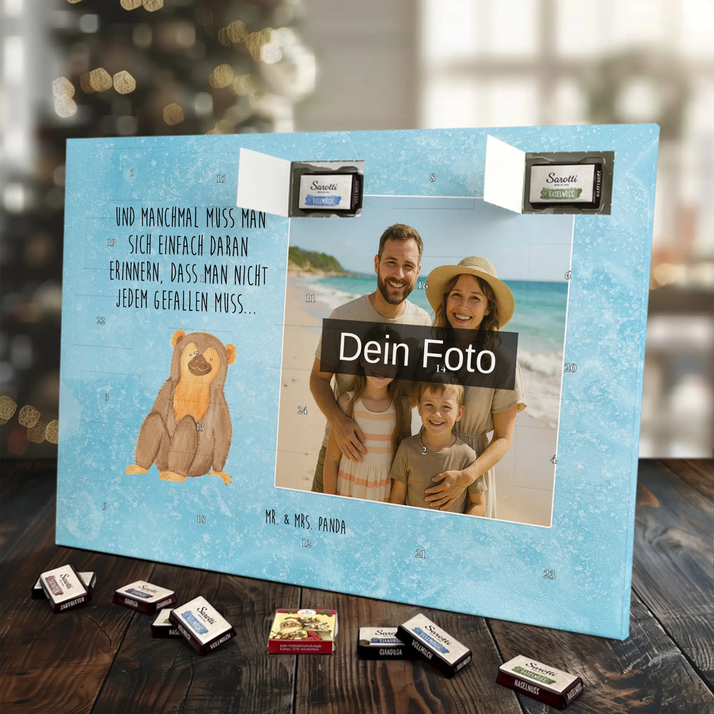 Personalisierter Schoko Foto Adventskalender Affe Personalisierter Schoko Foto Adventskalender, Afrika, Wildtiere, Selbstbewusstsein, Selbstliebe, Affe, Motivation, Liebe, Selfcare, Respekt, Äffchen, Affen, Selbstachtung