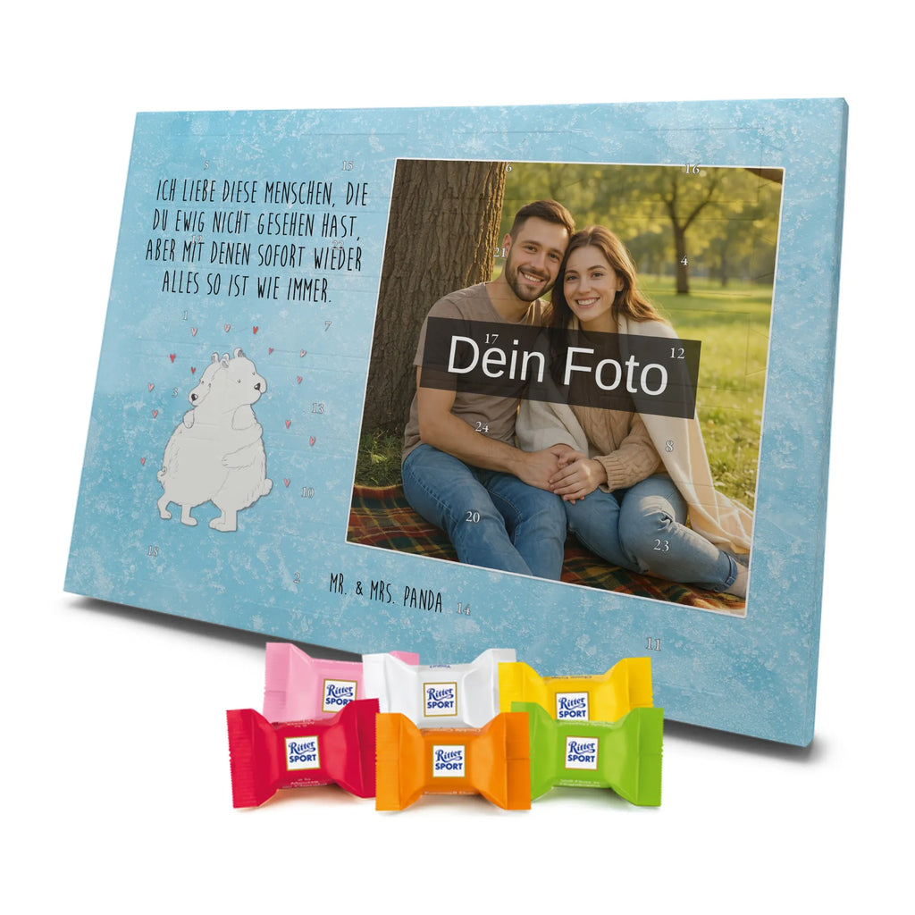 Personalisierter Schoko Foto Adventskalender Eisbär Umarmen Personalisierter Schoko Foto Adventskalender, Gute Laune, Lustige Sprüche, Tiere, Tiermotive