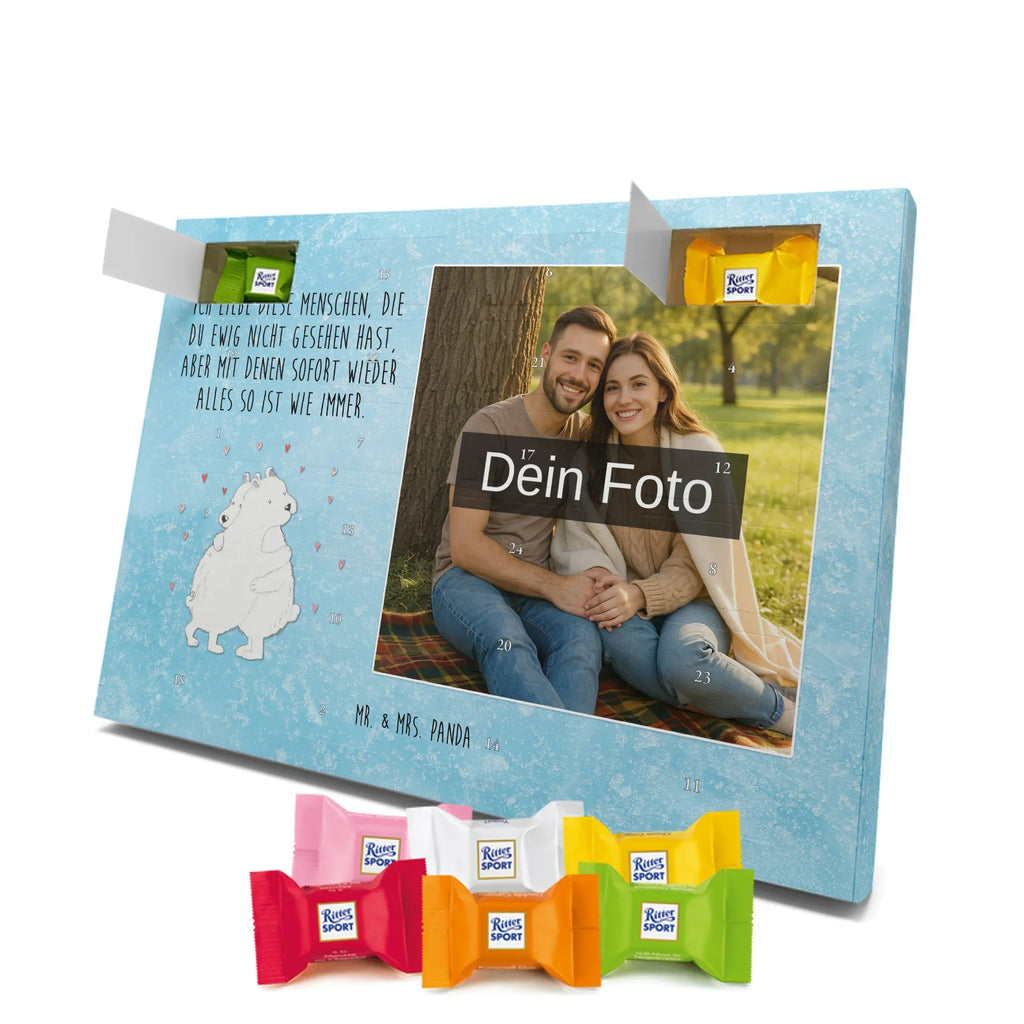 Personalisierter Schoko Foto Adventskalender Eisbär Umarmen Personalisierter Schoko Foto Adventskalender, Gute Laune, Lustige Sprüche, Tiere, Tiermotive