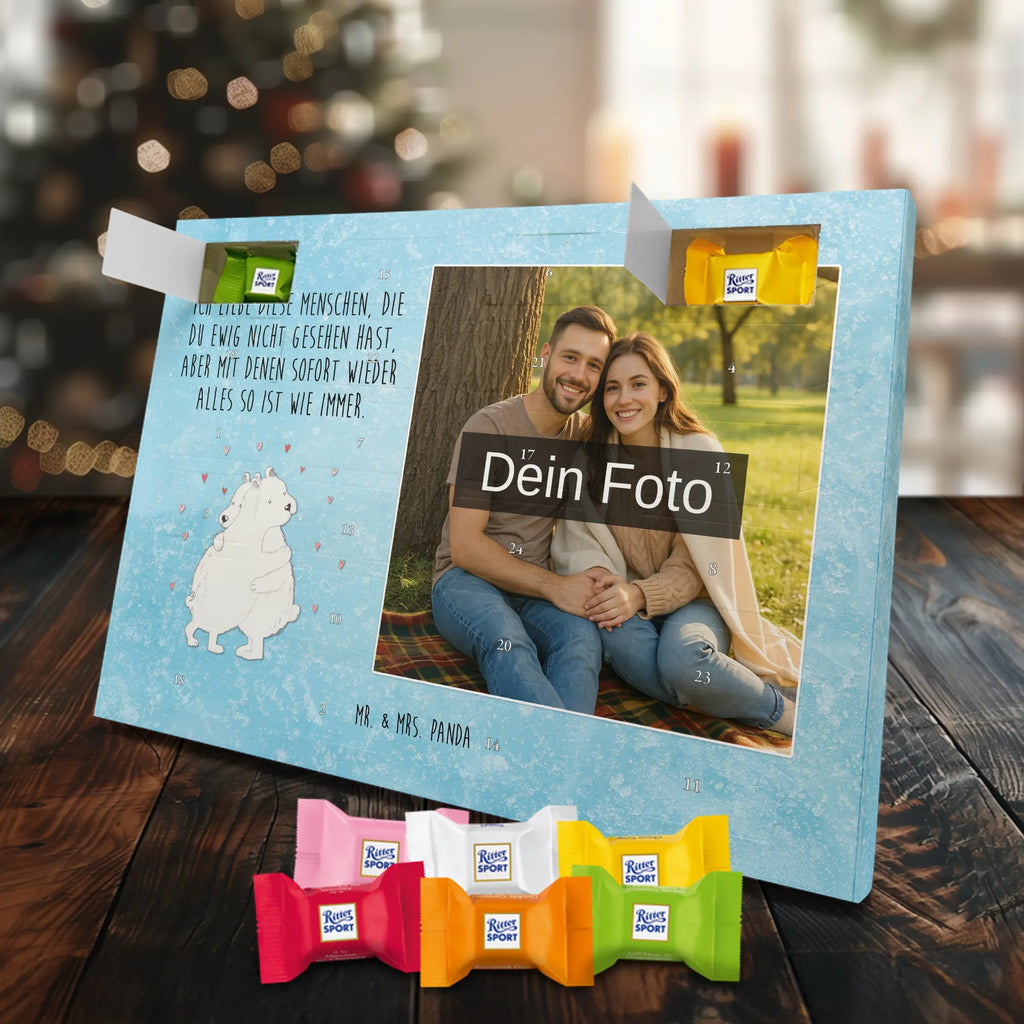 Personalisierter Schoko Foto Adventskalender Eisbär Umarmen Personalisierter Schoko Foto Adventskalender, Gute Laune, Lustige Sprüche, Tiere, Tiermotive