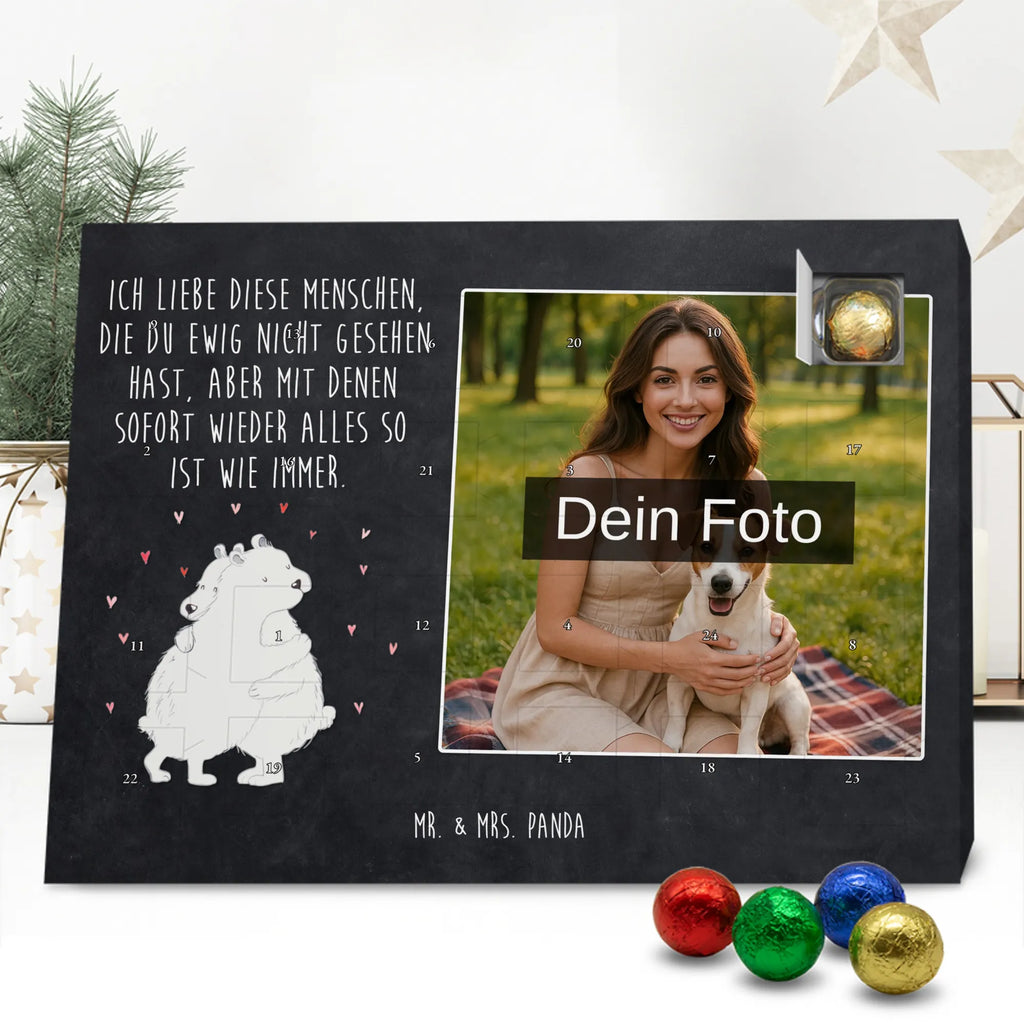 Personalisierter Schoko Foto Adventskalender Eisbär Umarmen Personalisierter Schoko Foto Adventskalender, Gute Laune, Lustige Sprüche, Tiere, Tiermotive