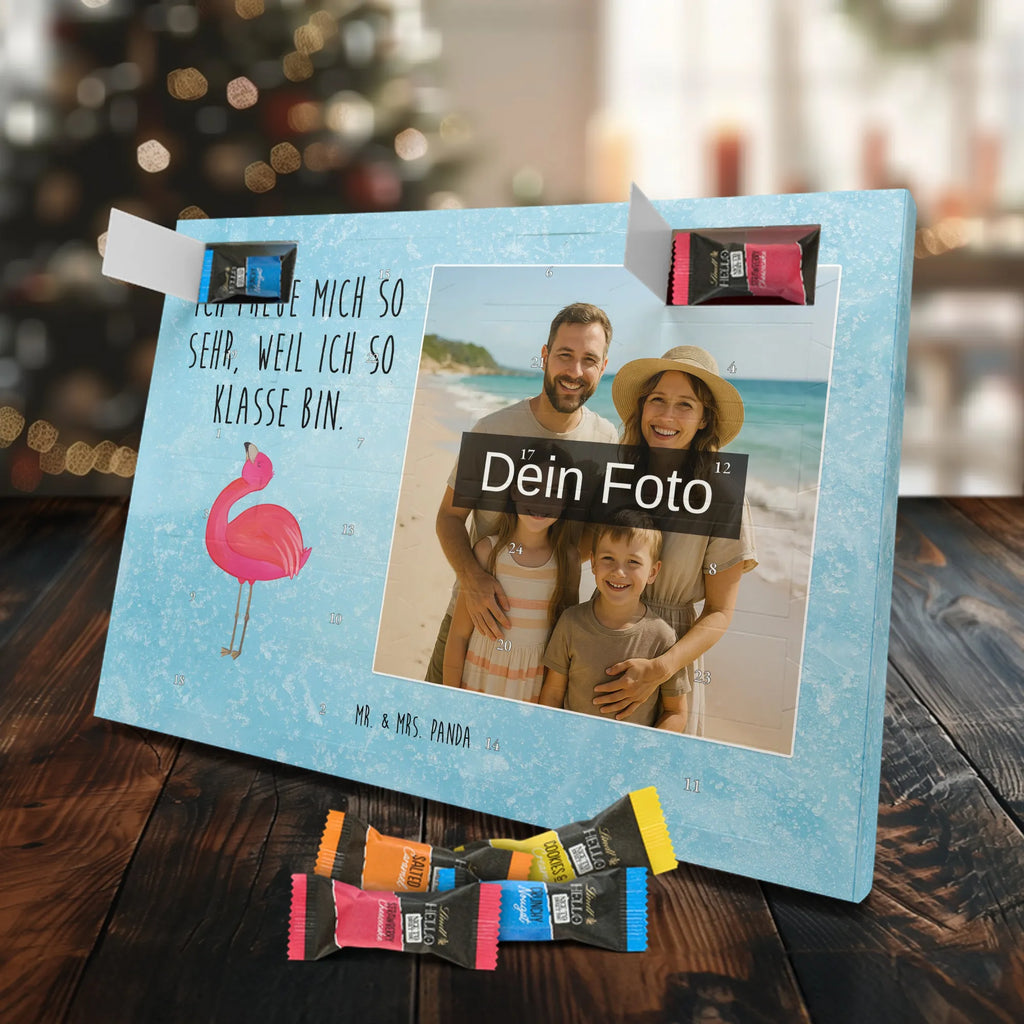  Flamingo Duma Personalisierter Schoko Foto Adventskalender, Flamingo, Schwester, Tochter, Beste Freundin, Selbstliebe, Selbstakzeptanz, Freundin, Mama, Freude, Stolz