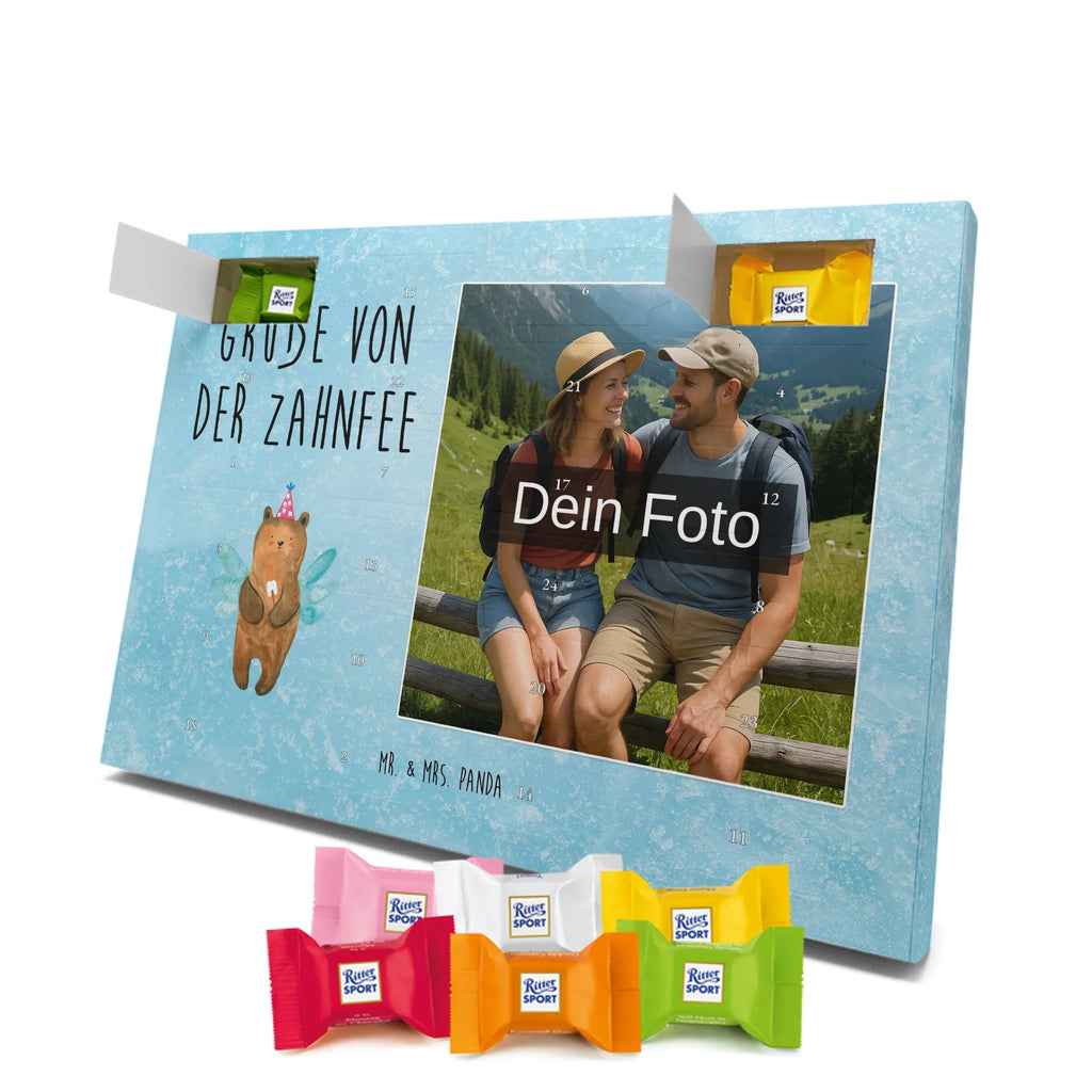Personalisierter Schoko Foto Adventskalender Bär Zahnfee Personalisierter Schoko Foto Adventskalender, Teddybär, Teddy, Bär, Fee, Zahnfee, Milchzahn, Erster Zahn