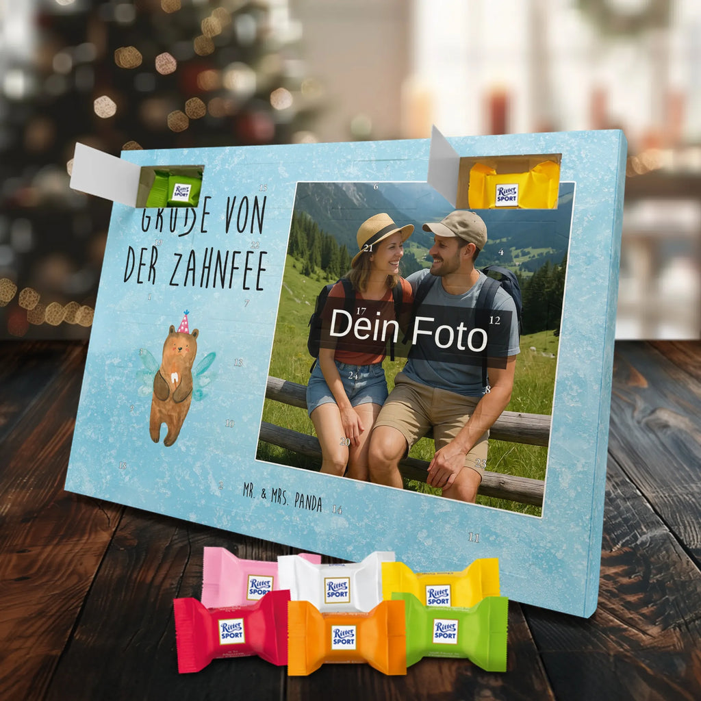 Personalisierter Schoko Foto Adventskalender Bär Zahnfee Personalisierter Schoko Foto Adventskalender, Teddybär, Teddy, Bär, Fee, Zahnfee, Milchzahn, Erster Zahn