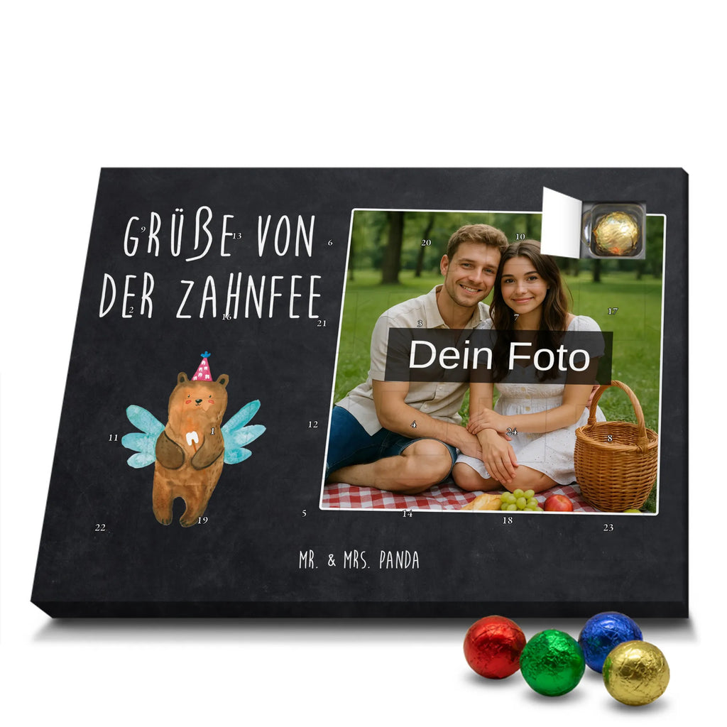 Personalisierter Schoko Foto Adventskalender Bär Zahnfee Personalisierter Schoko Foto Adventskalender, Teddybär, Teddy, Bär, Fee, Zahnfee, Milchzahn, Erster Zahn