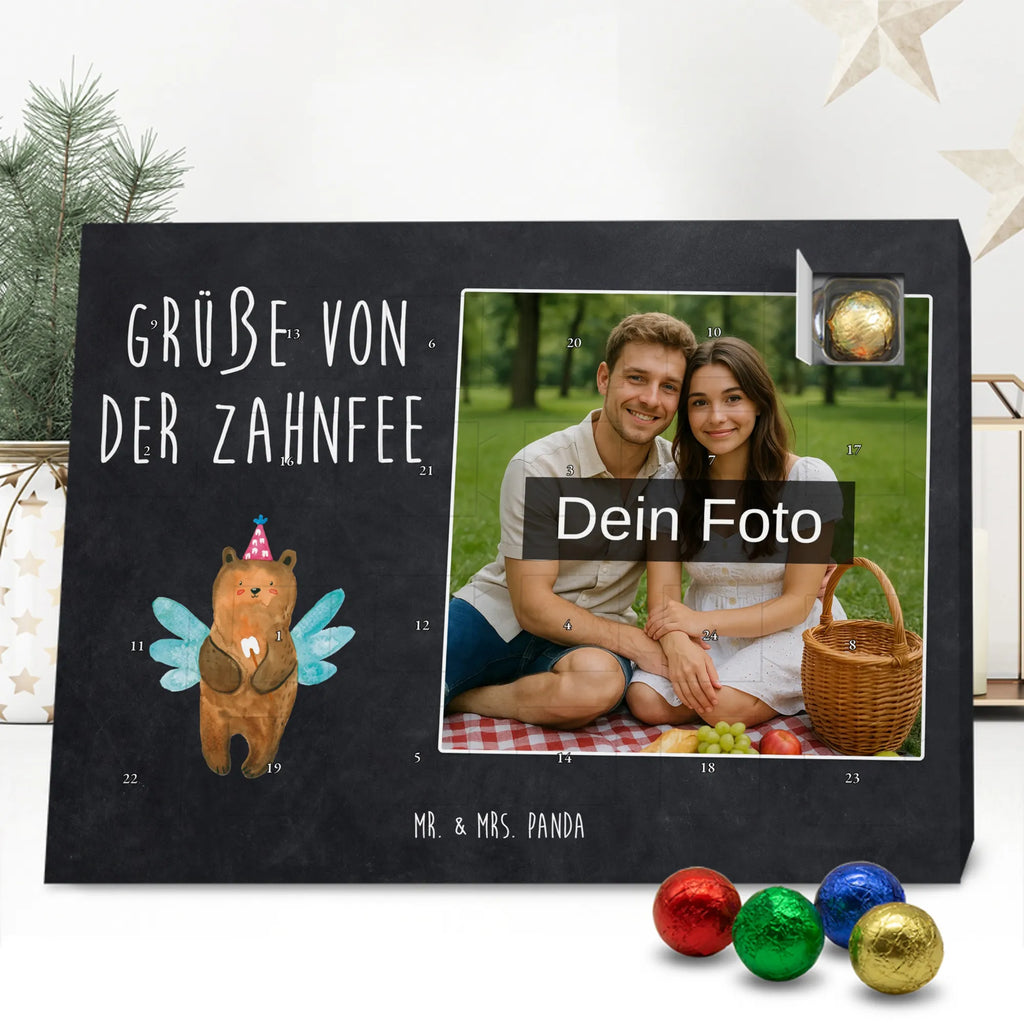 Personalisierter Schoko Foto Adventskalender Bär Zahnfee Personalisierter Schoko Foto Adventskalender, Teddybär, Teddy, Bär, Fee, Zahnfee, Milchzahn, Erster Zahn