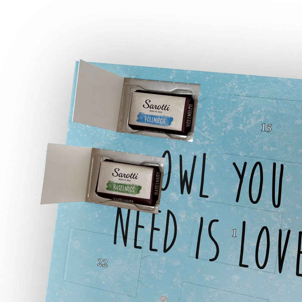  sowy miłość Personalisierter Schoko Foto Adventskalender, Eule, Freund, Freundin Geschenk, Liebe, Liebe Spruch, Eule Deko, Owl, Wortspiel Lustig, Hochzeit Spruch, All You Need Is Love