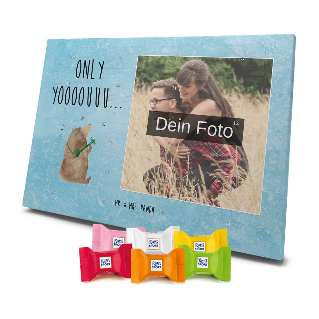 Personalisierter Schoko Foto Adventskalender Bär Gitarre Personalisierter Schoko Foto Adventskalender, Teddybär, Teddy, Bär