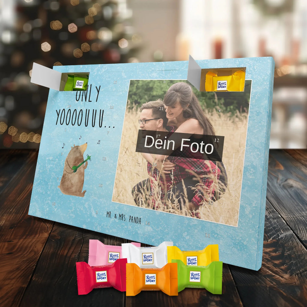 Personalisierter Schoko Foto Adventskalender Bär Gitarre Personalisierter Schoko Foto Adventskalender, Teddybär, Teddy, Bär