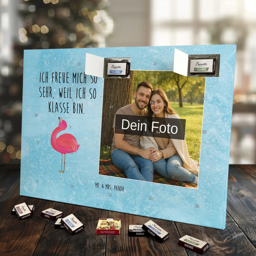  Flamingo Duma Personalisierter Schoko Foto Adventskalender, Flamingo, Schwester, Tochter, Beste Freundin, Selbstliebe, Selbstakzeptanz, Freundin, Mama, Freude, Stolz