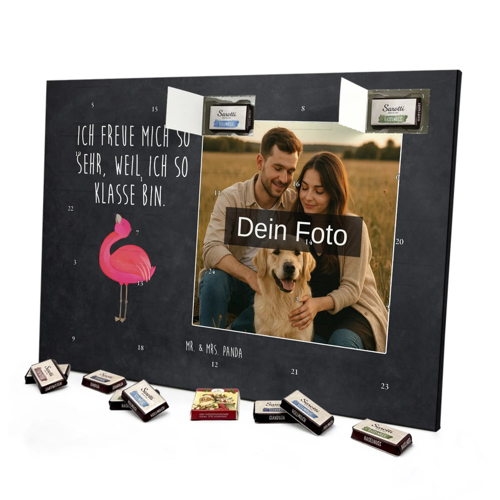  Flamingo Duma Personalisierter Schoko Foto Adventskalender, Flamingo, Schwester, Tochter, Beste Freundin, Selbstliebe, Selbstakzeptanz, Freundin, Mama, Freude, Stolz