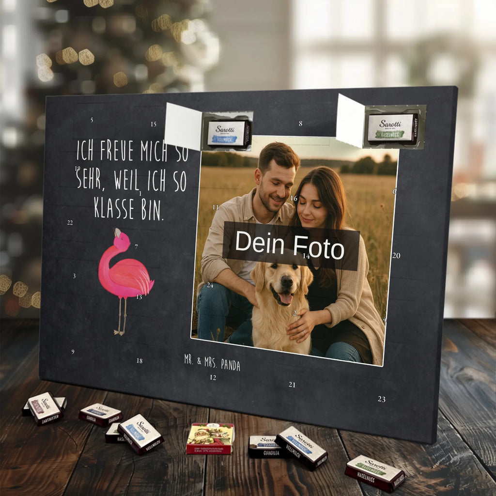  Flamingo Duma Personalisierter Schoko Foto Adventskalender, Flamingo, Schwester, Tochter, Beste Freundin, Selbstliebe, Selbstakzeptanz, Freundin, Mama, Freude, Stolz