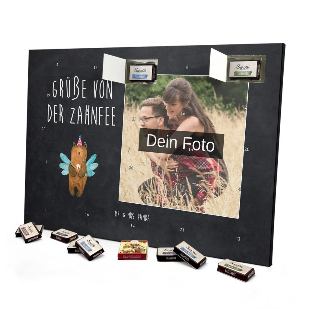 Personalisierter Schoko Foto Adventskalender Bär Zahnfee Personalisierter Schoko Foto Adventskalender, Teddybär, Teddy, Bär, Fee, Zahnfee, Milchzahn, Erster Zahn