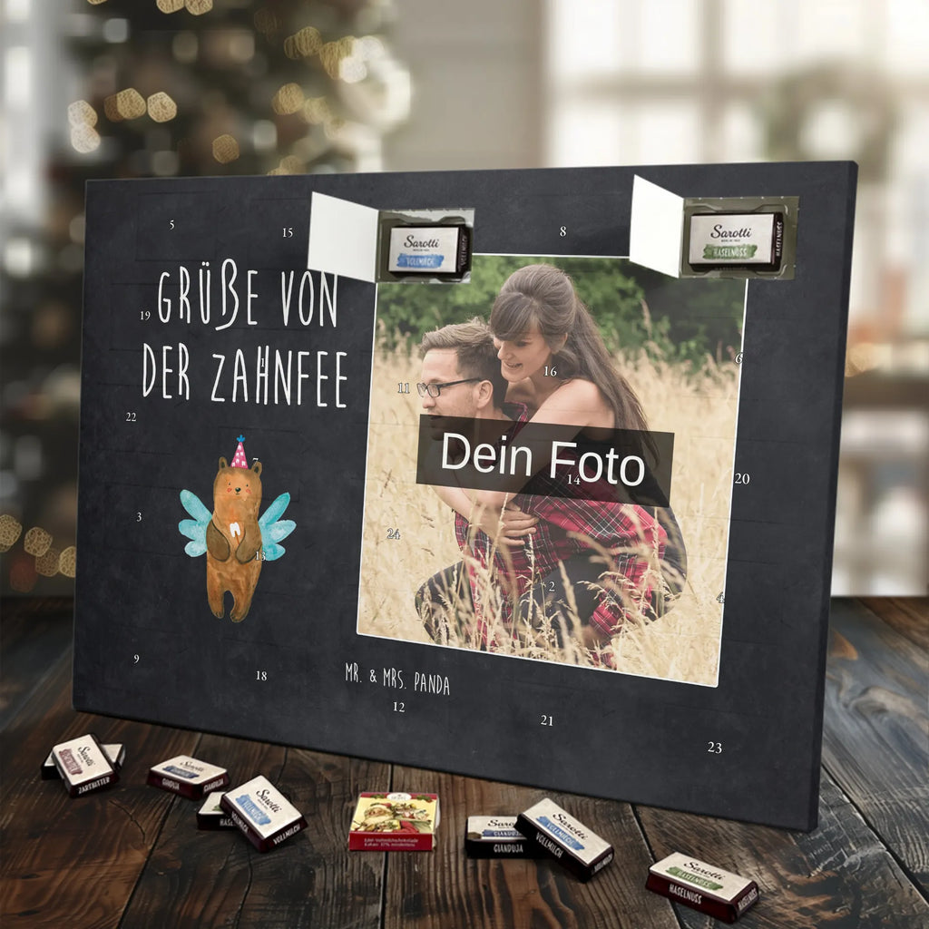 Personalisierter Schoko Foto Adventskalender Bär Zahnfee Personalisierter Schoko Foto Adventskalender, Teddybär, Teddy, Bär, Fee, Zahnfee, Milchzahn, Erster Zahn