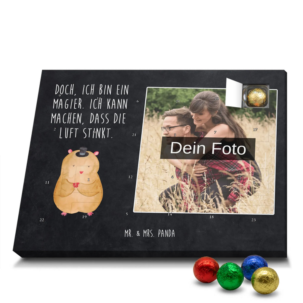Personalisierter Schoko Foto Adventskalender Hamster Hut Personalisierter Schoko Foto Adventskalender, Gute Laune, Lustige Sprüche, Tiere, Tiermotive, Zwerghamster, Hut, Hamster, Zylinder, Magier, Zauberer