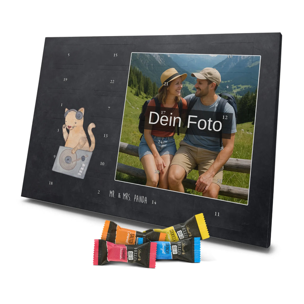Personalisierter Schoko Foto Adventskalender Katze DJ Personalisierter Schoko Foto Adventskalender, Musikliebhaber, Geschenke Musiker, Instrumente, Tanzen, DJ, Club, Feiern, Katze, Disko