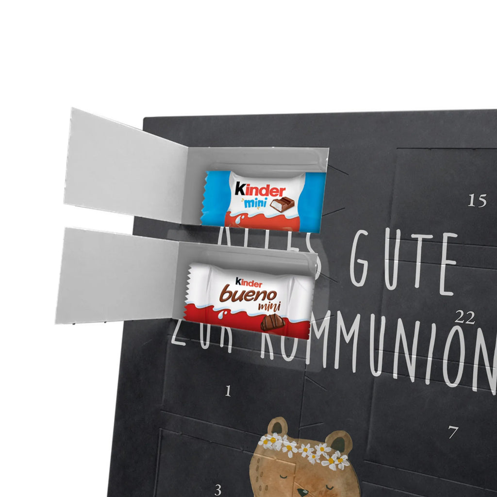  bear communion Personalisierter Schoko Foto Adventskalender, Teddybär, Teddy, Bär, Kommunion, Katholisch, Gottes Segen, Taufkerze