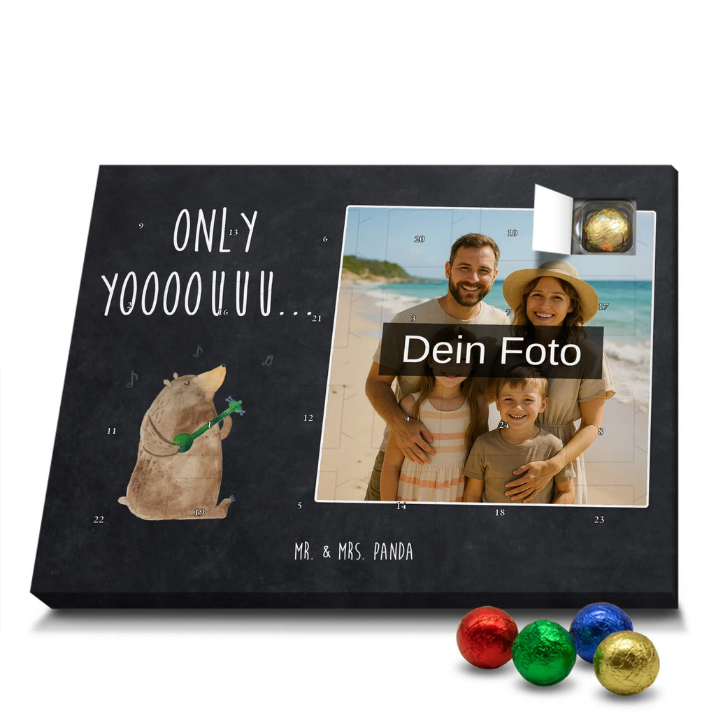 Personalisierter Schoko Foto Adventskalender Bär Gitarre Personalisierter Schoko Foto Adventskalender, Teddybär, Teddy, Bär