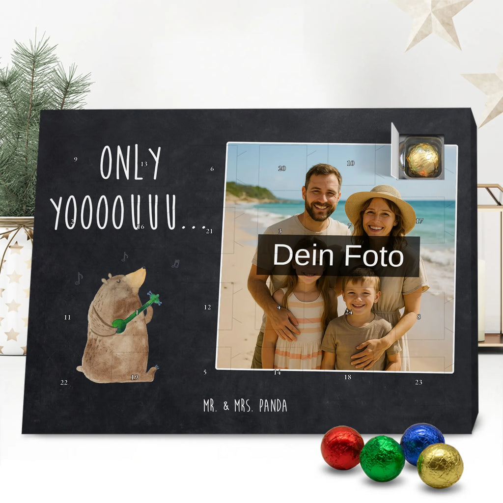 Personalisierter Schoko Foto Adventskalender Bär Gitarre Personalisierter Schoko Foto Adventskalender, Teddybär, Teddy, Bär